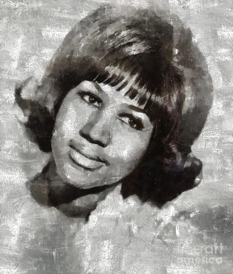 Aretha Franklin By Mary Bassett Painting