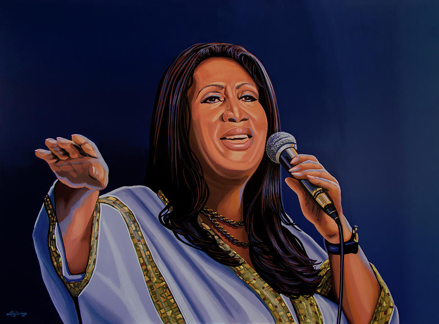 Aretha Franklin Painting - Aretha Franklin Painting by Paul Meijering