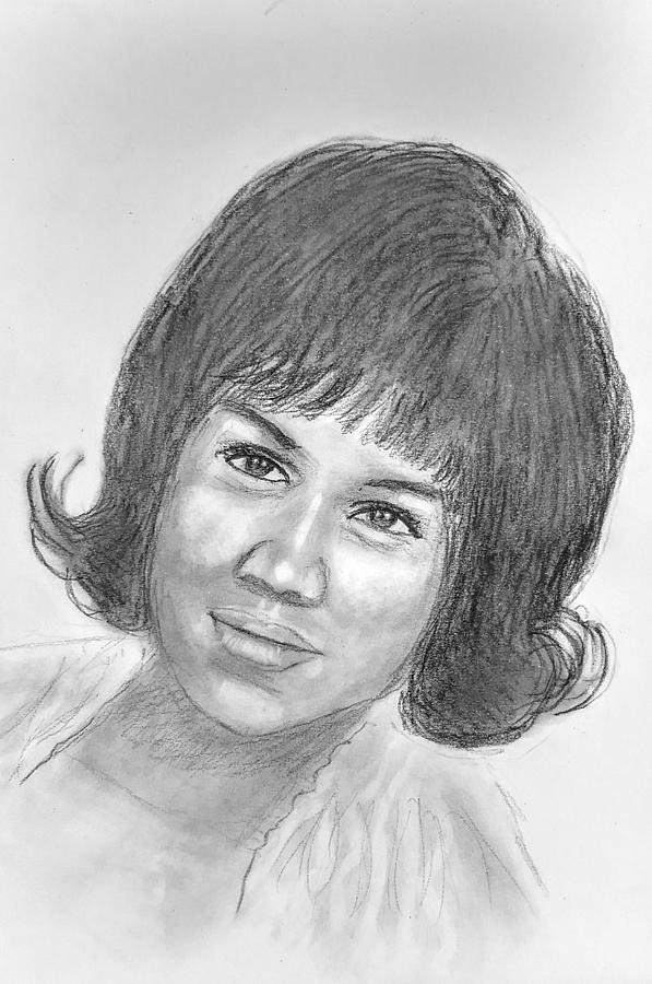 Aretha Franklin Drawing by Paul Blackmore Pixels