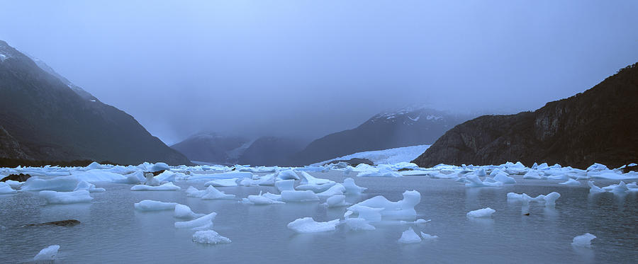 Argentina glacier lake Photograph by Johan Elzenga