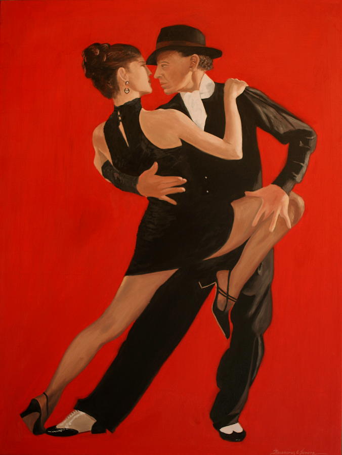 Portrait Painting - Argentine Tango by Rosencruz  Sumera