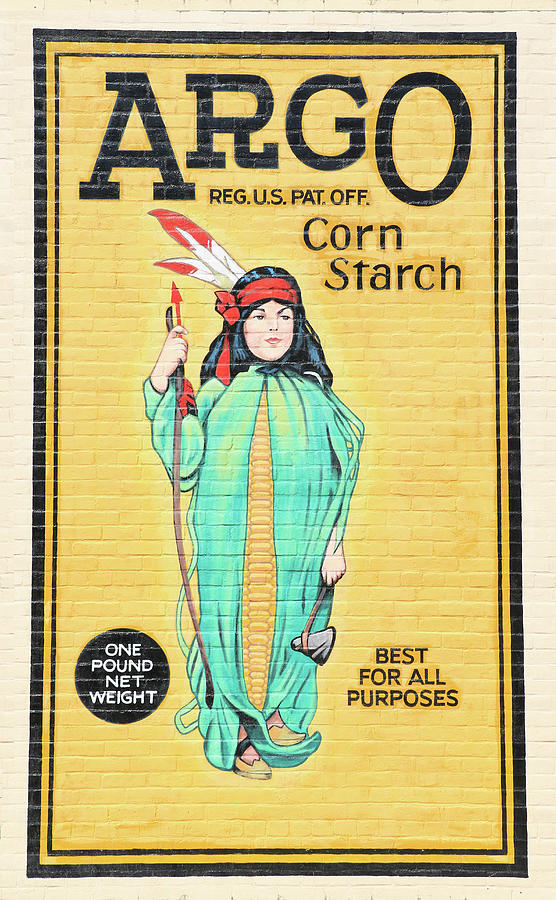 Vintage Photograph - Argo Corn Starch Wall Advertising by J Laughlin