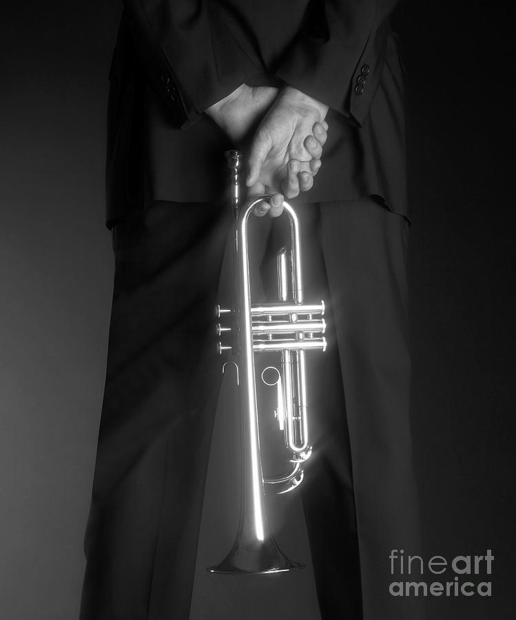 Ari and Trumpet Photograph by Tony Cordoza