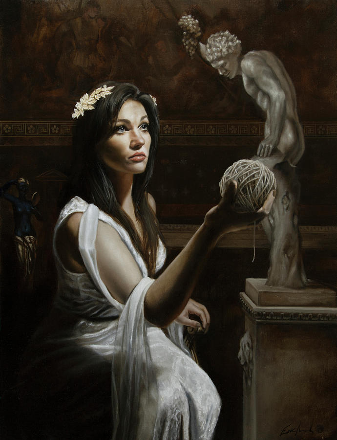 Greek Painting - Ariadne by Eric Armusik