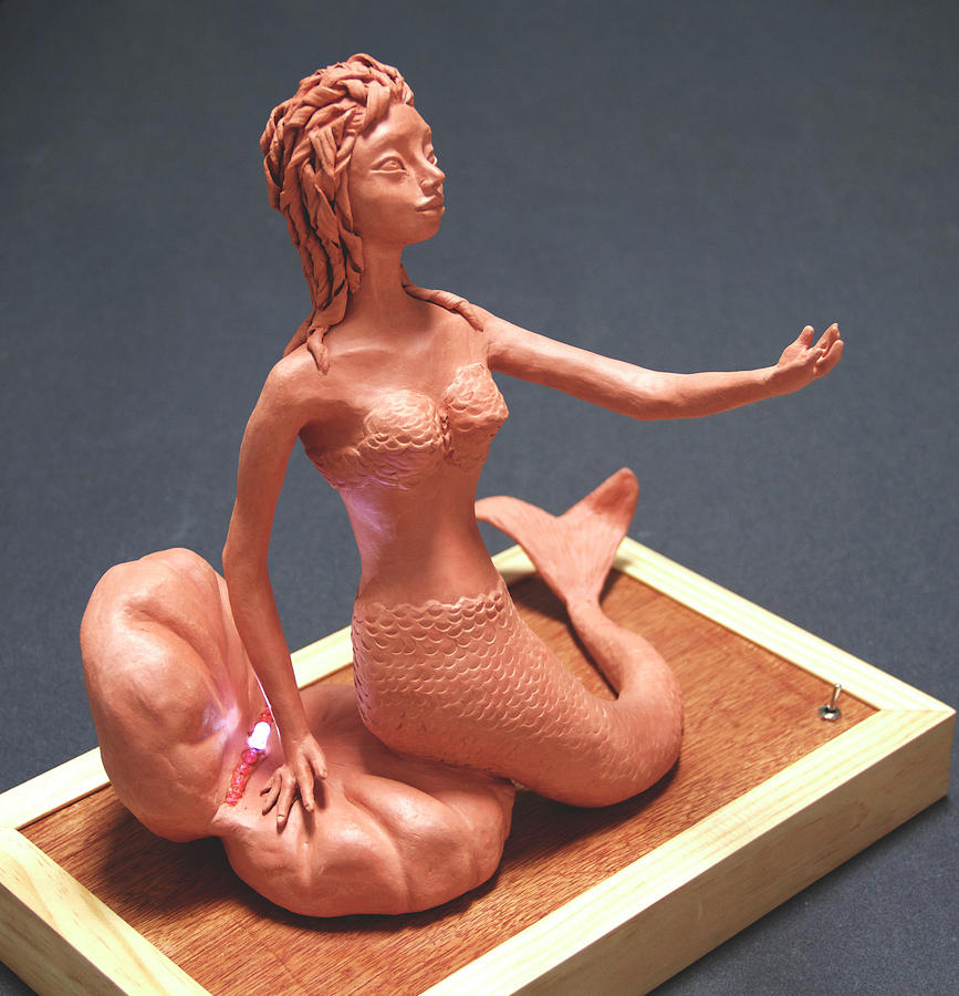Mermaid Sculpture - Ariel by Yelena Rubin