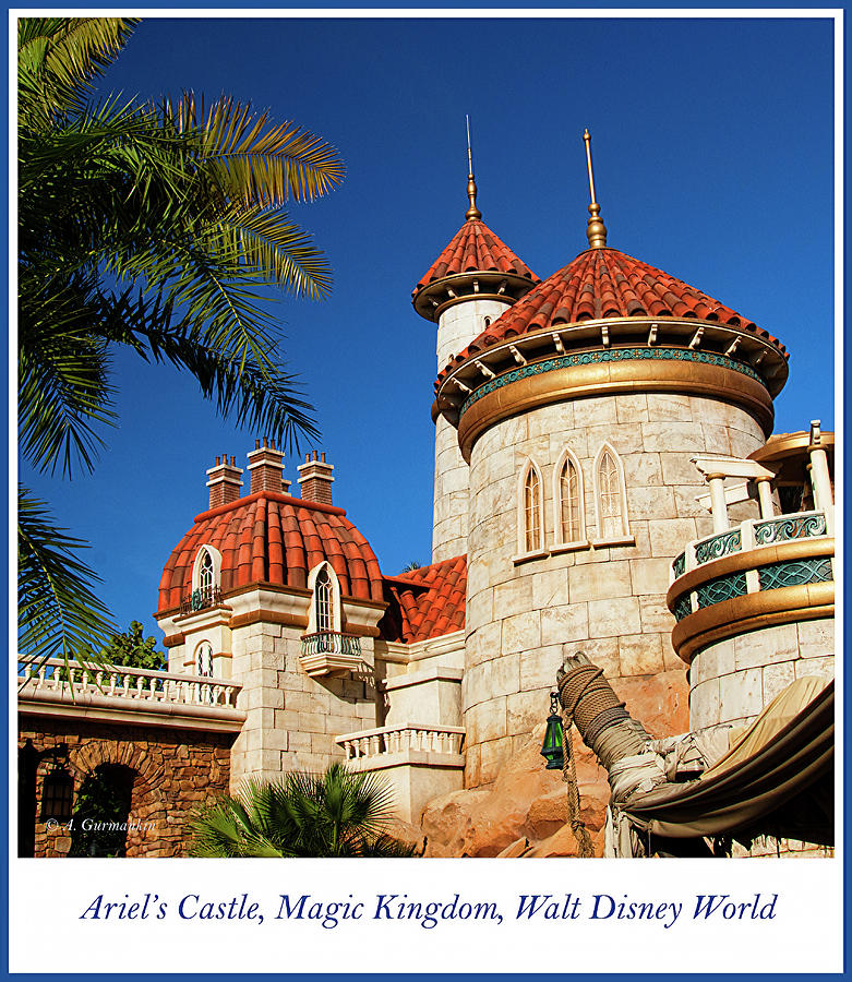 Ariels Castle, Magic Kingdom, Walt Disney World Photograph by A Macarthur Gurmankin