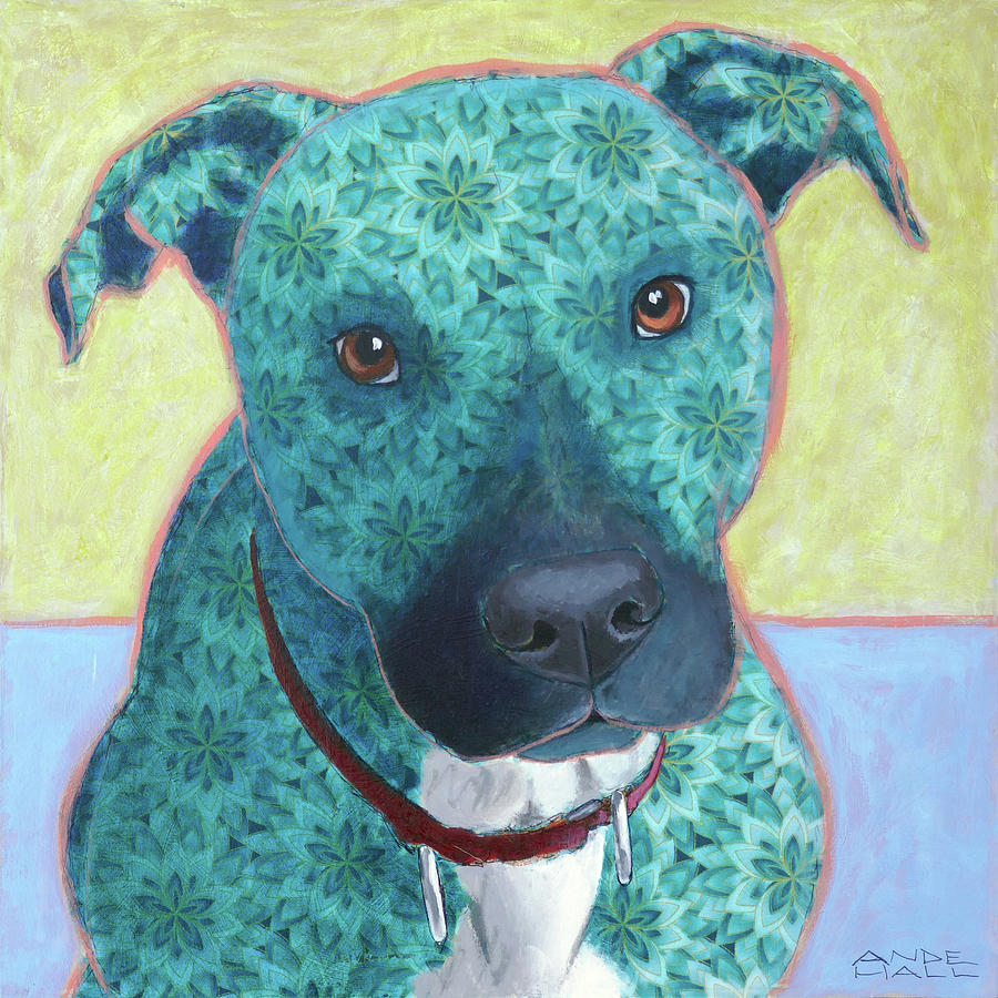 Aries in Aquamarine Painting by Ande Hall