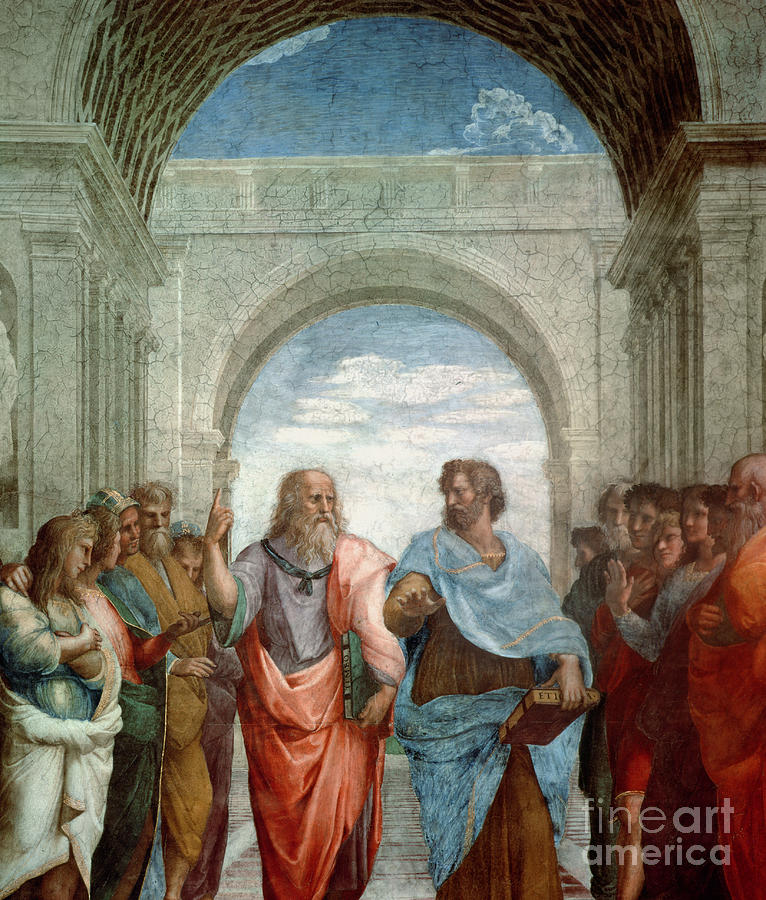 Aristotle and Plato Painting by Raphael