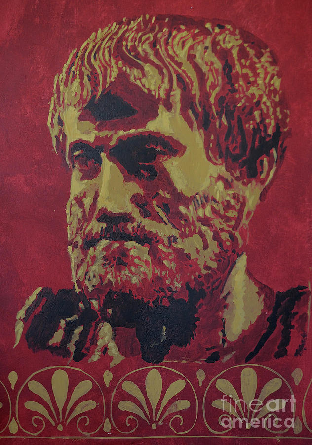 Aristotle Painting - Aristotle - Aristotele by Alex Artman
