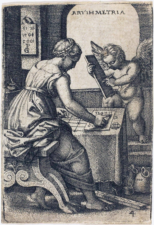 Arithmetic Drawing by Georg Pencz