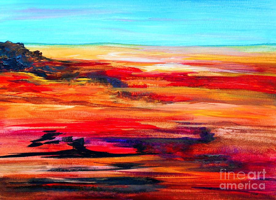 Arizona Abstract Landscape Painting by Eloise Schneider Mote