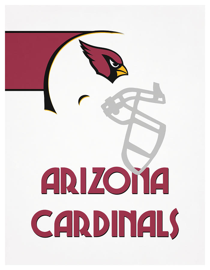 Arizona Cardinals Team Vintage Art Mixed Media by Joe Hamilton - Fine ...