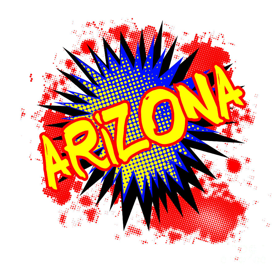 Arizona Comic Exclamation Digital Art