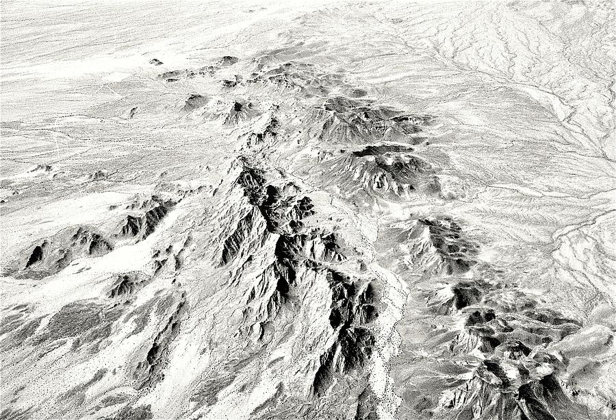 Arizona Desert in black and white Photograph by Monique Wegmueller