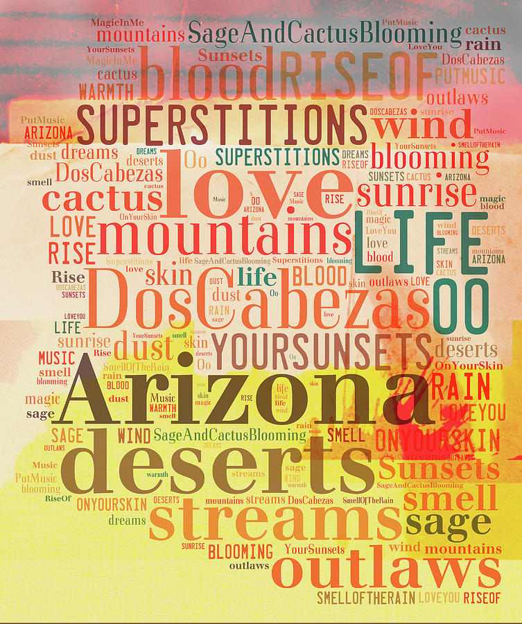 Arizona Deserts Digital Art by Paulette B Wright