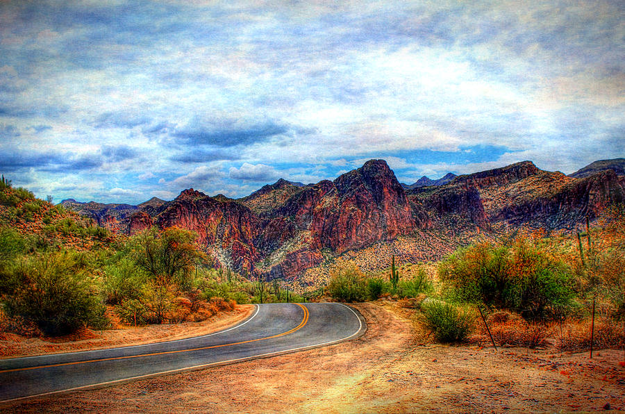 Arizona Highway Digital Art by Dan Stone