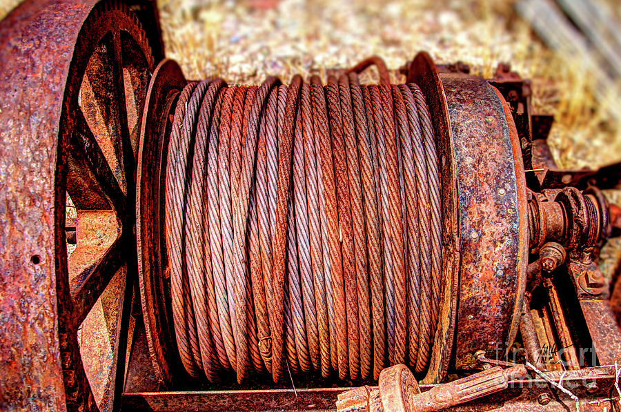 Arizona-Mining Car Cable Photograph by Mark Valentine