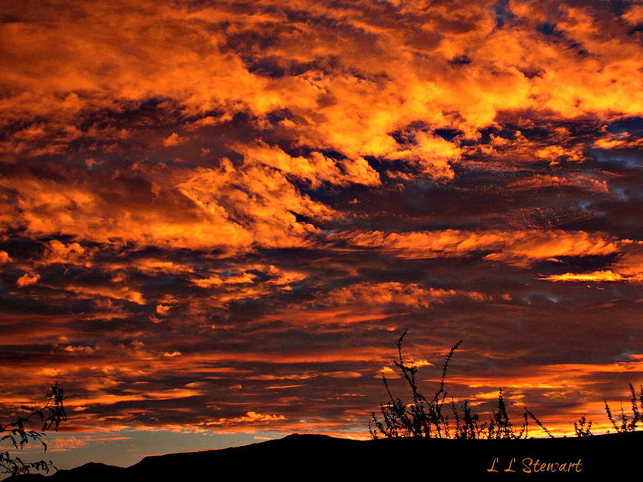 Mountain Photograph - Arizona Morning Sunrise by L L Stewart