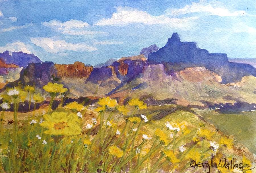 Arizona Painting - Arizona Mountain Spring by Cheryl Wallace