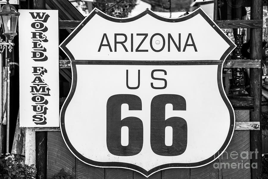 Arizona Route 66 Sign Photograph