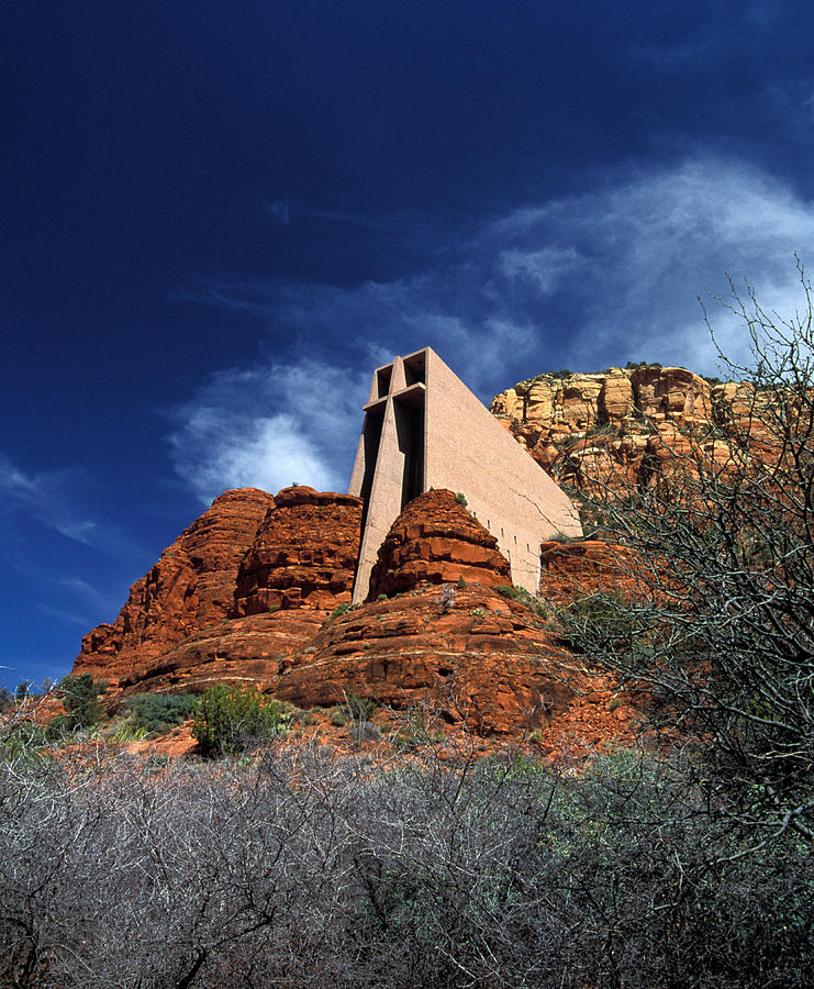 Arizona, Sedona  Chapel Of The Holy Cross Photograph by American School
