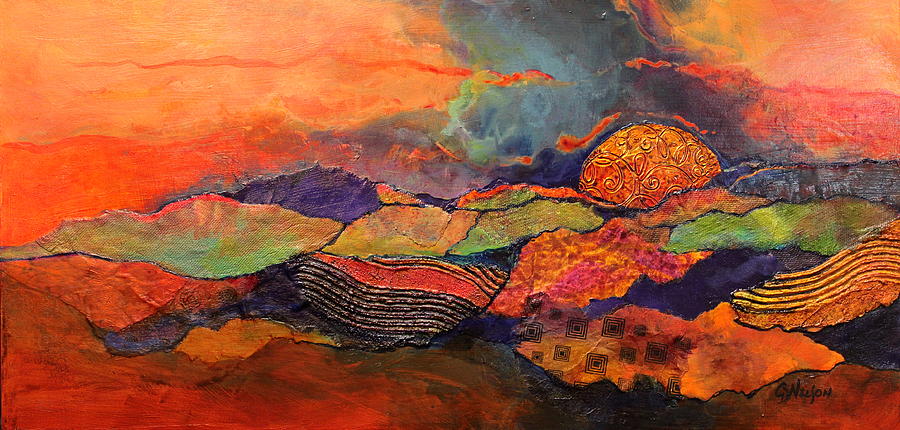 Abstract Painting - Arizona Sky by Carol Nelson