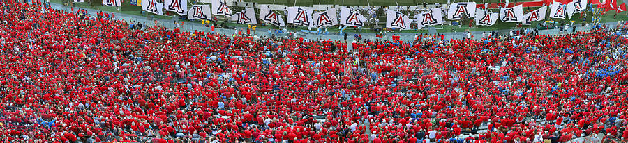 Football Photograph - Arizona Stadium Triptych Part 3 by Stephen Farley Football Photograph - Arizona Stadium Triptych Part 3 by Stephen Farley