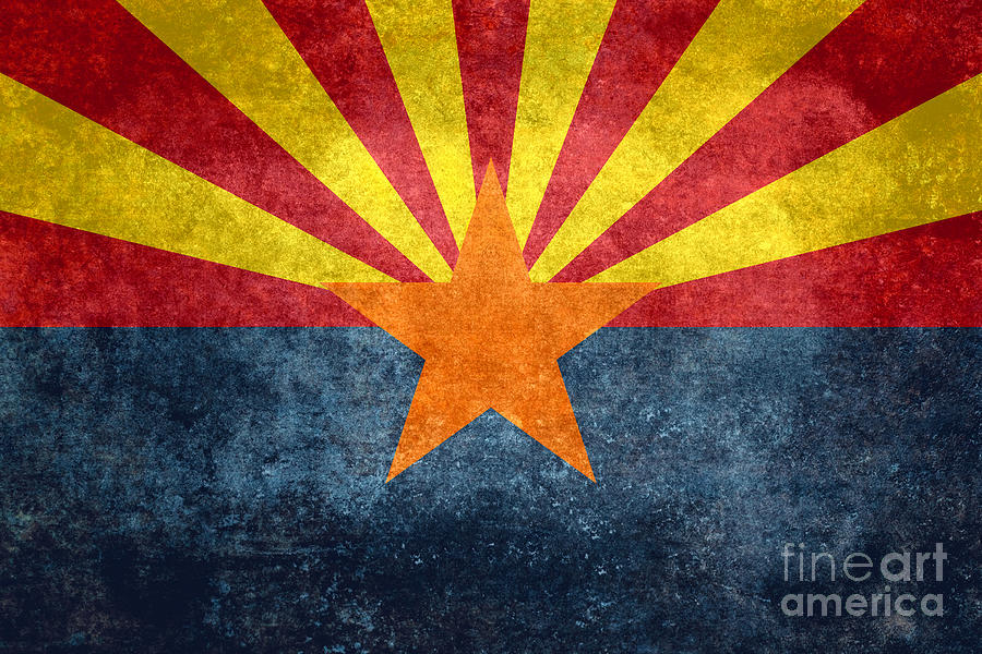 Arizona state flag Digital Art by Sterling Gold