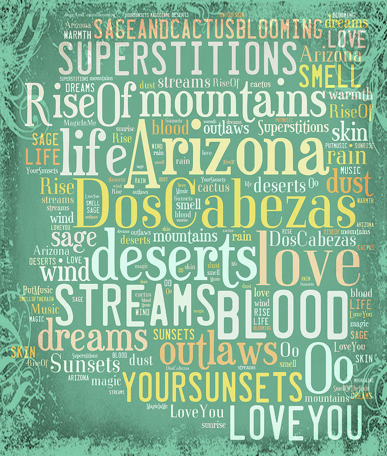 Arizona Streams Digital Art by Paulette B Wright