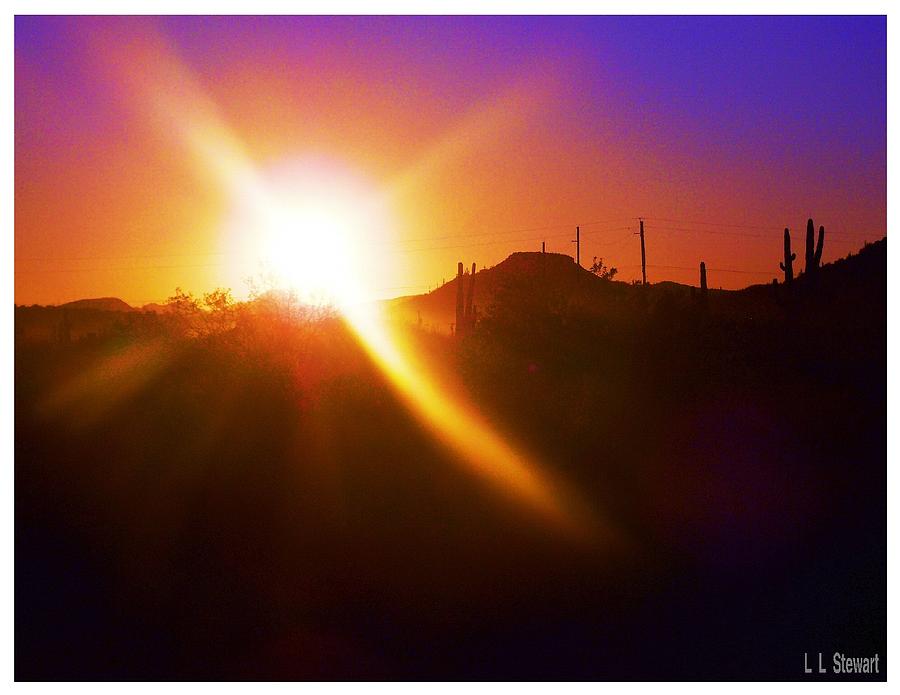 Arizona Sunset 3 Photograph by L L Stewart