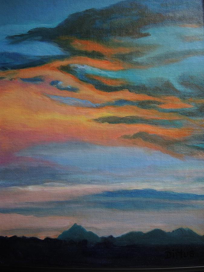 Arizona Painting - Arizona Sunset by Chrissey Dittus Arizona Painting - Arizona Sunset by Chrissey Dittus
