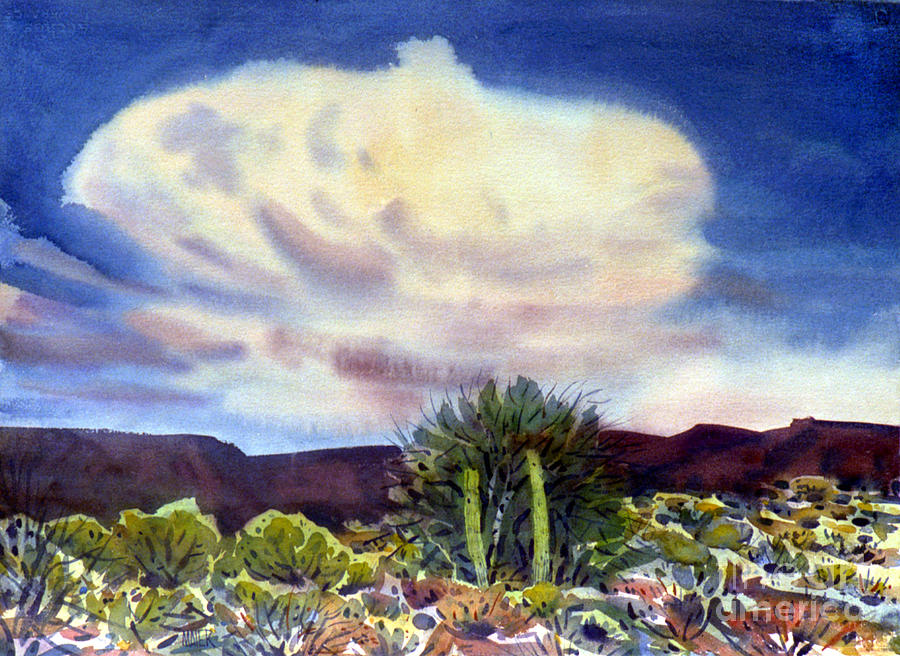 Arizona Thunderhead Painting by Donald Maier