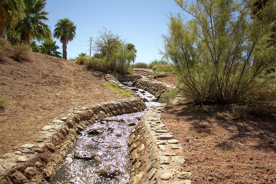 Arizona water runoff Photograph by Darrell Foster