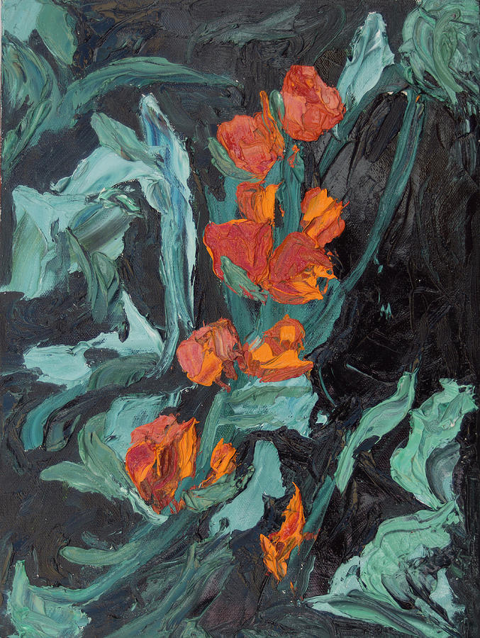 Arizona Wildflowers Painting by Florine Duffield