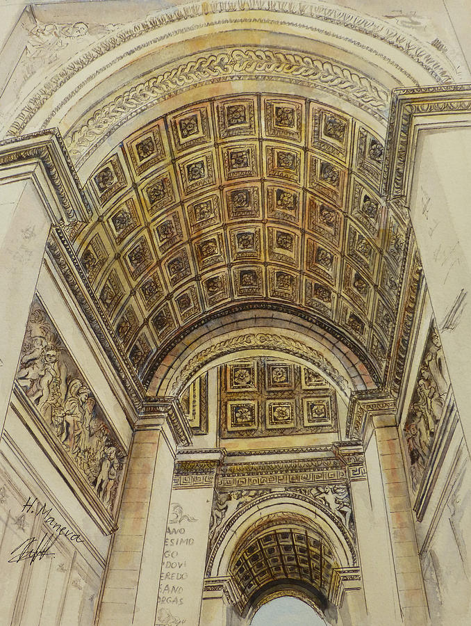 Ark de Triomphe II Painting by Henrieta Maneva
