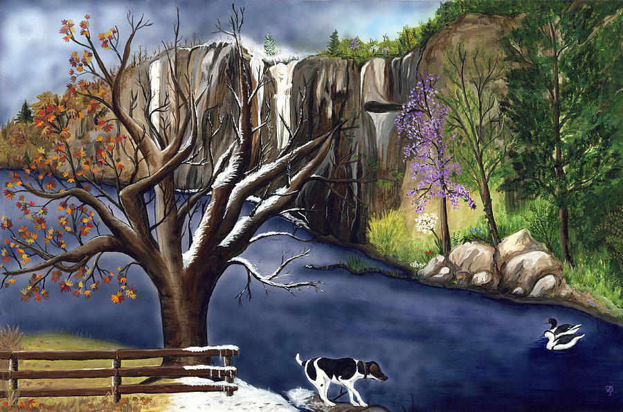 Arkansas Seasonal Glory Painting by Patty Vicknair