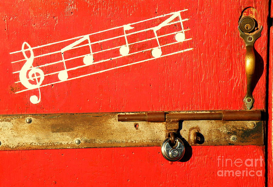 Music Photograph - ARKEY BLUEs DOOR by Joe Pratt