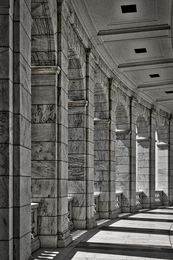 Arlington Cemetery Amphitheater Colonnade #2 Photograph by Stuart Litoff
