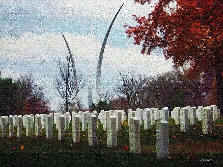 Arlington National Cemetery - Paint FX Photograph by Brian Wallace