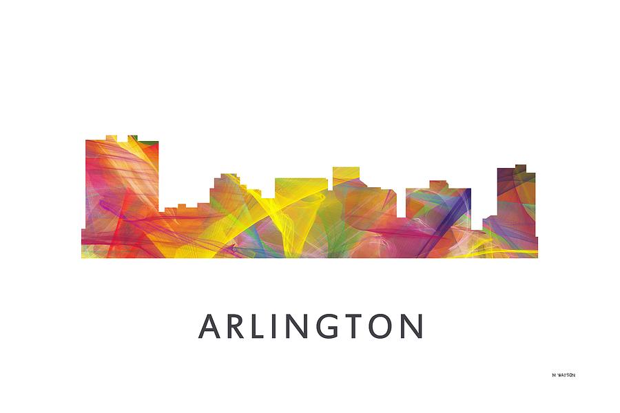 Arlington Texas Skyline Digital Art by Marlene Watson