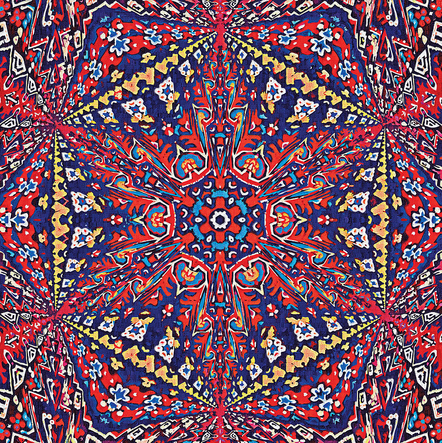 Armenian Carpet Kaleidoscope Photograph by Susan Eileen Evans