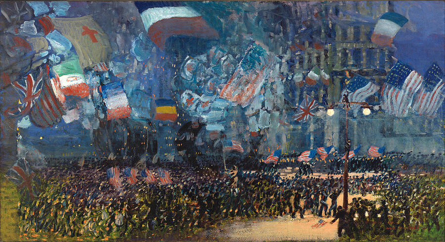 Armistice Night Painting by George Luks