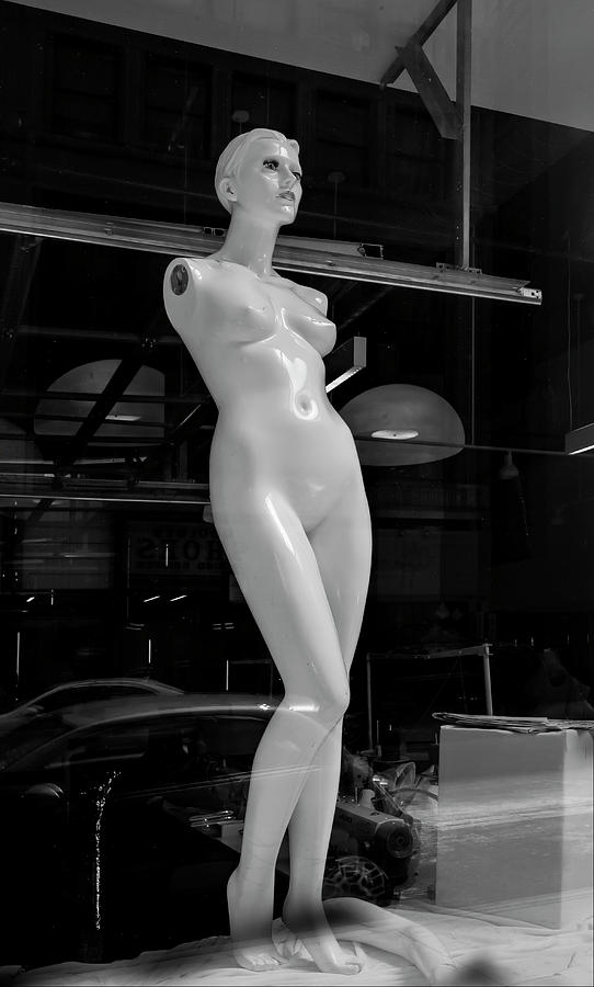 Armless Mannequin in Store Window Photograph by Robert Ullmann
