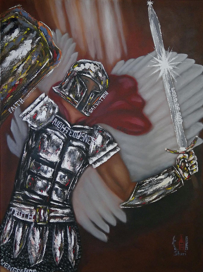 Armor Of God Warrior Painting By Sheri Shirangi Pixels