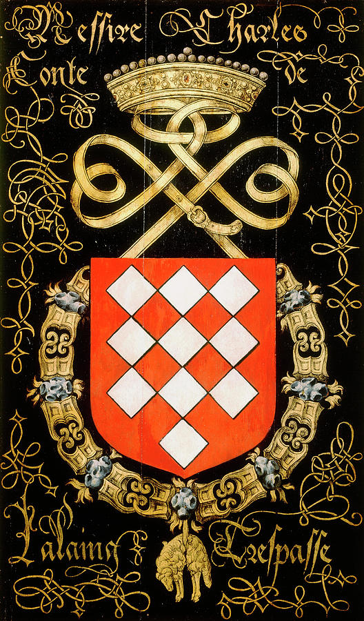 Duke University Painting - Armorial plates from the Order of the Golden Fleece - 29 by Lukas de Heere