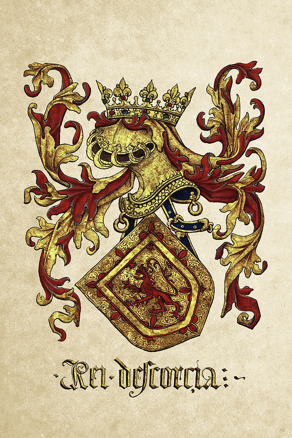 Arms of King of Scotland - Livro do Armeiro-Mor Digital Art by Serge Averbukh