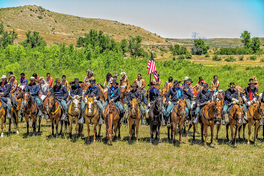  Army 7th Cavalry And Plains Indians 2 Photograph by Donald Pash