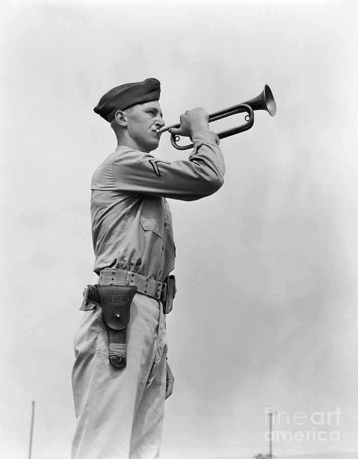 Music Photograph - Army Bugler by H. Armstrong Roberts/ClassicStock