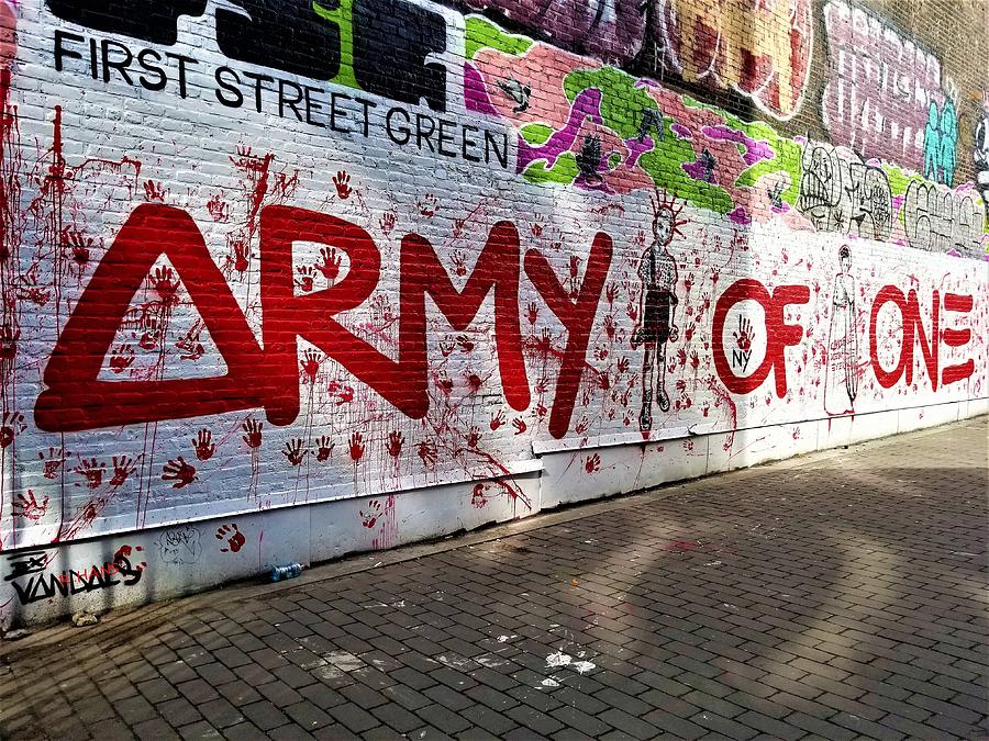 Army Of One Mural Photograph by Rob Hans