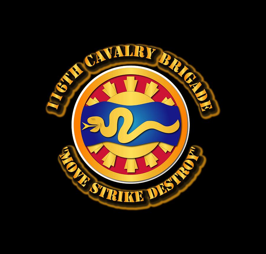 Military Digital Art - Army - SSI - 116th Cavalry Brigade by Tom Adkins